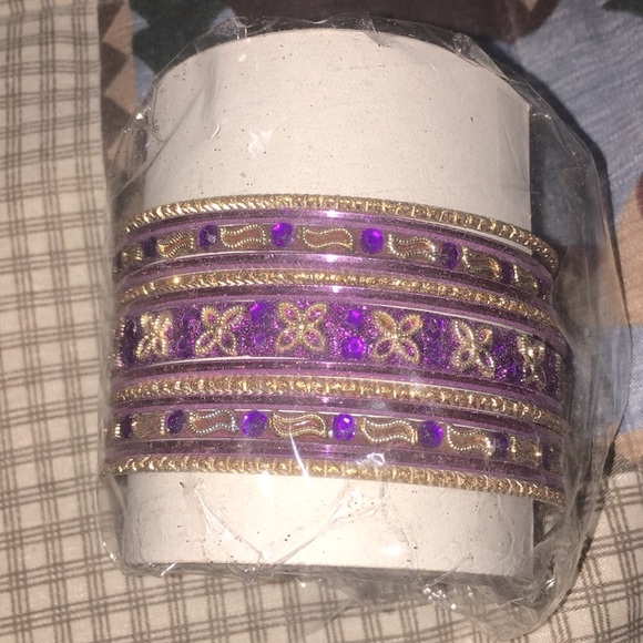 🆕 Plus Size Indian Glittery Bangle Bracelets - Picture 4 of 7